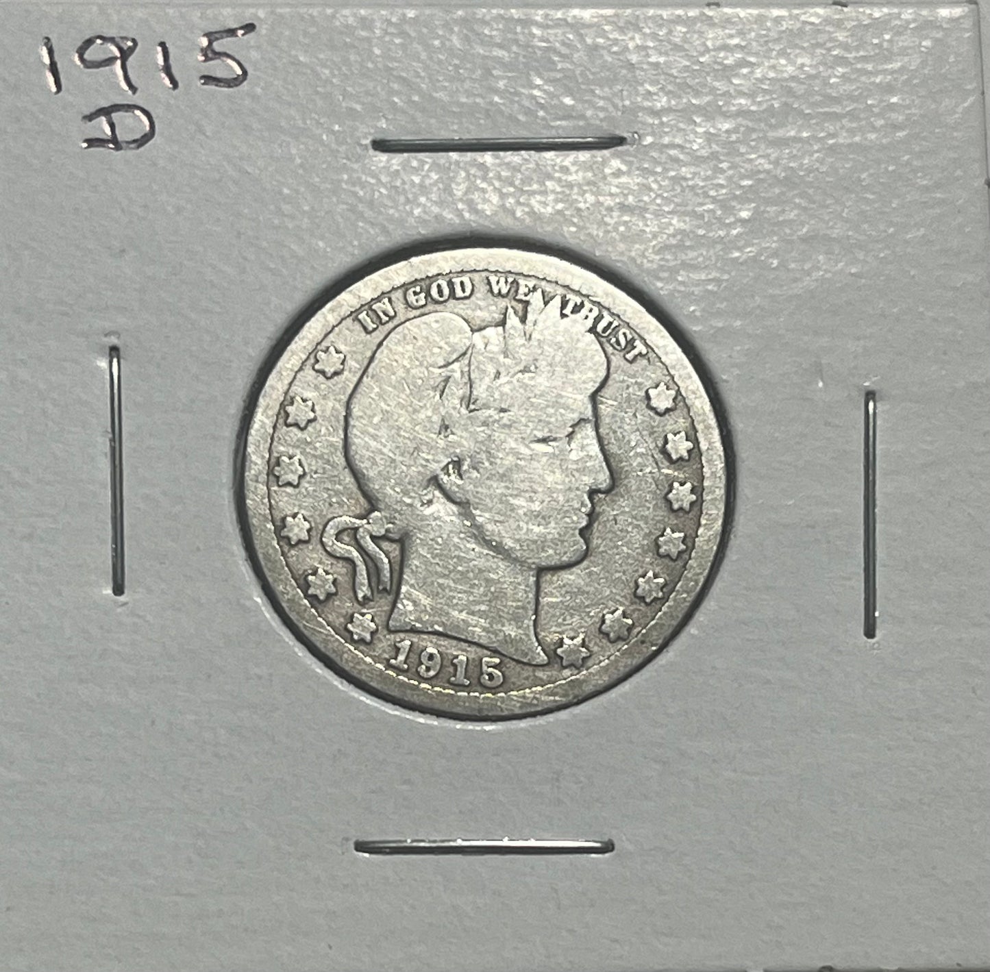 1915 D Barber Quarter