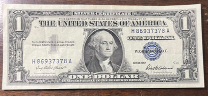 $1 1957 Silver Certificate H86937378A