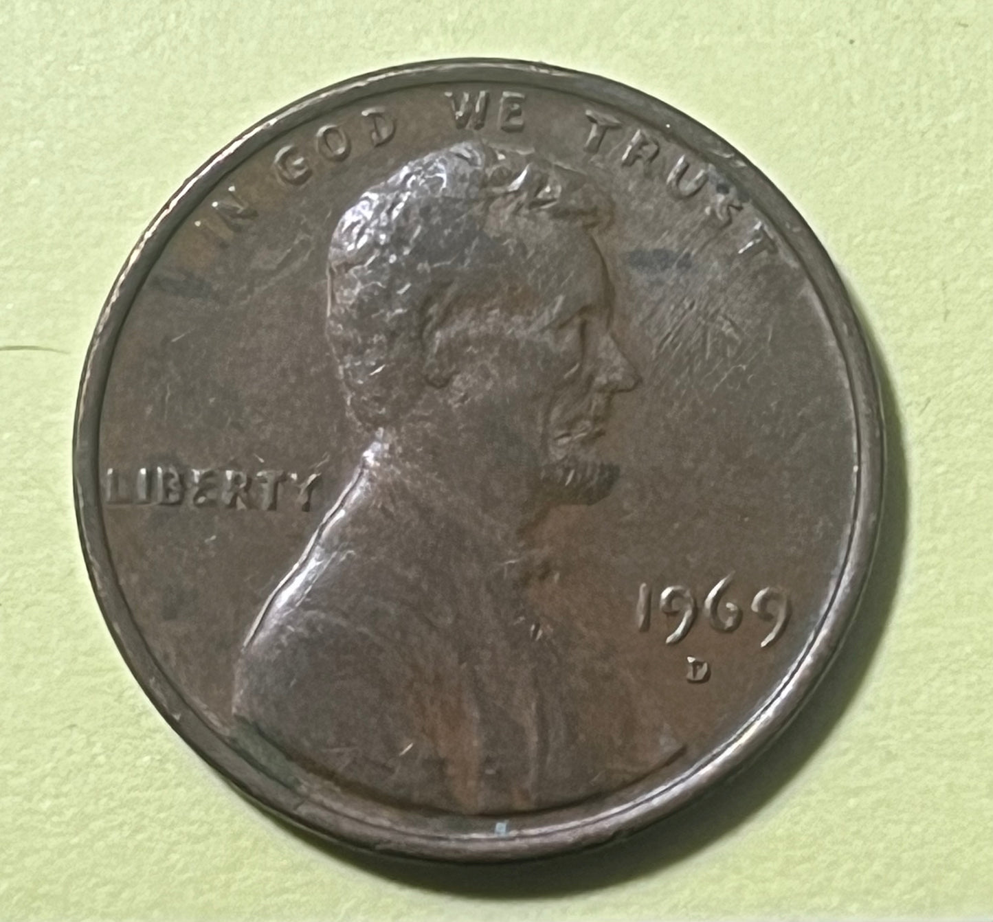 1969 D No FG Lincoln Cent