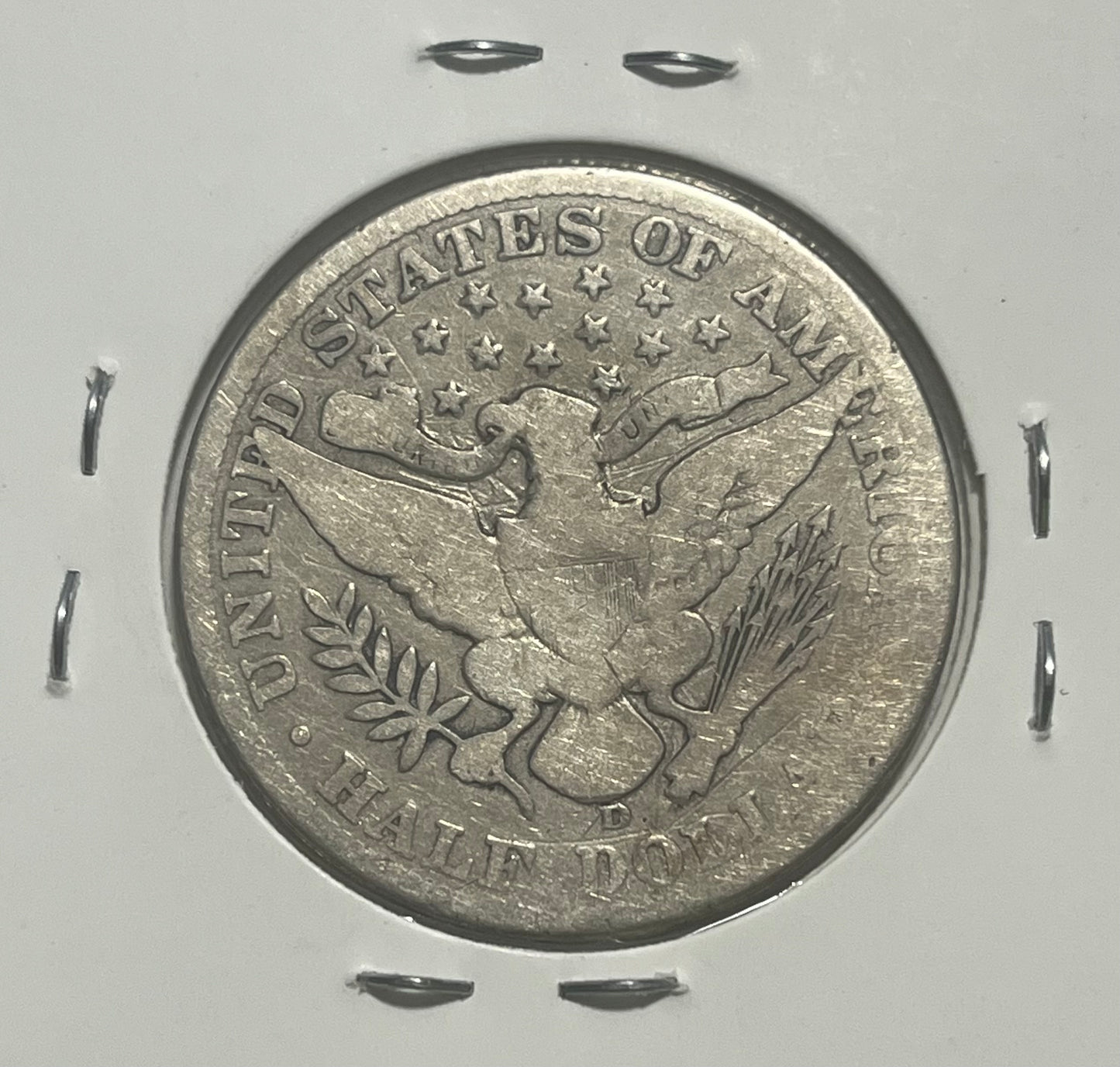 1912 D Barber Half Dollar