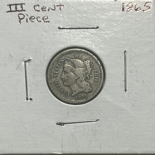 1865 3 Cent Nickel