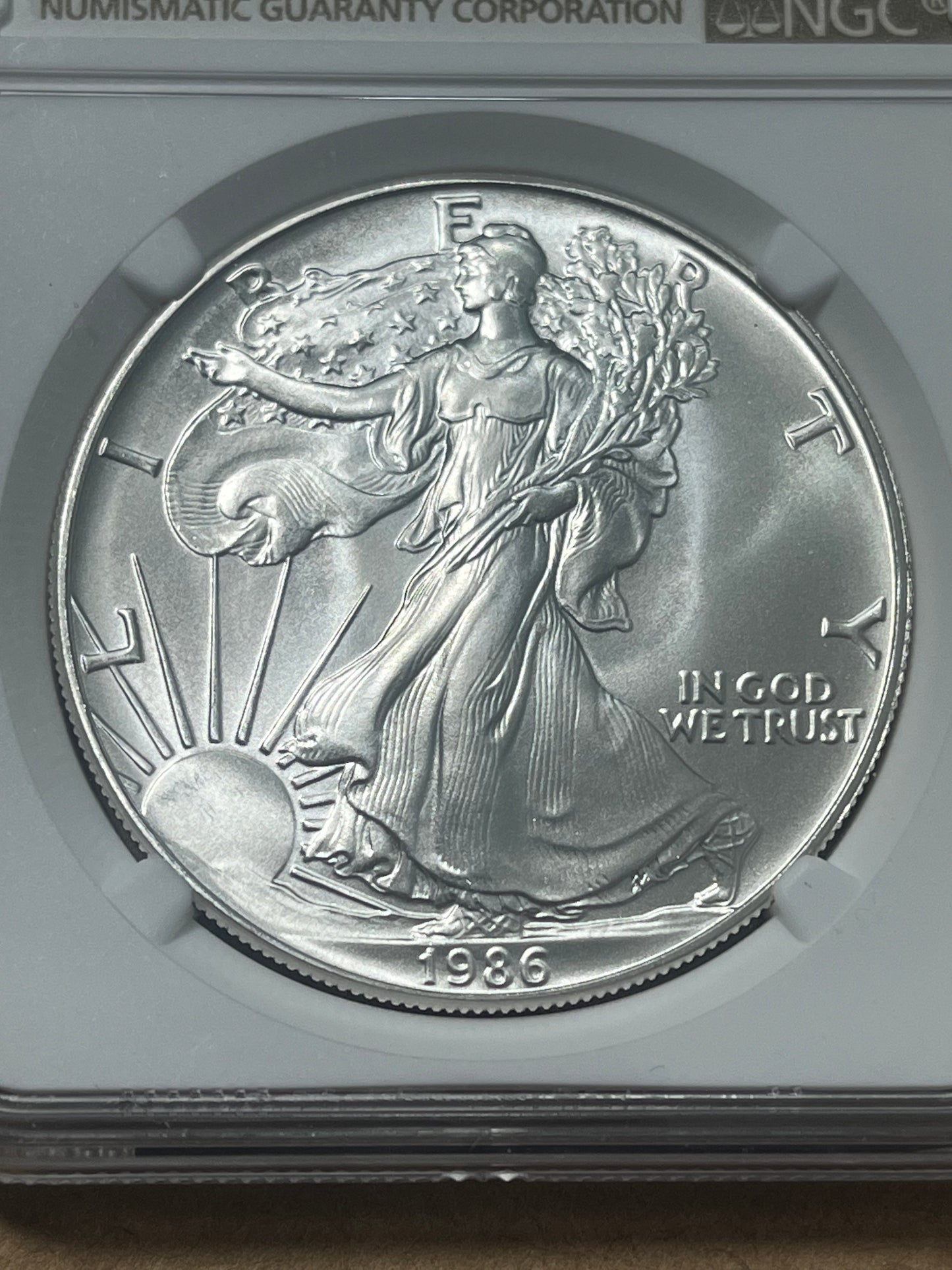 1986S American Silver Eagle Struck at San Francisco Mint