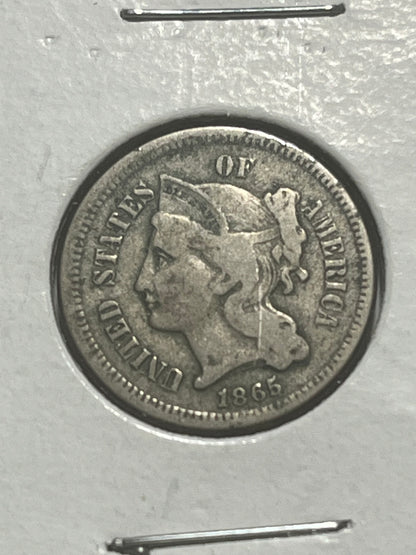 1865 3 Cent Nickel