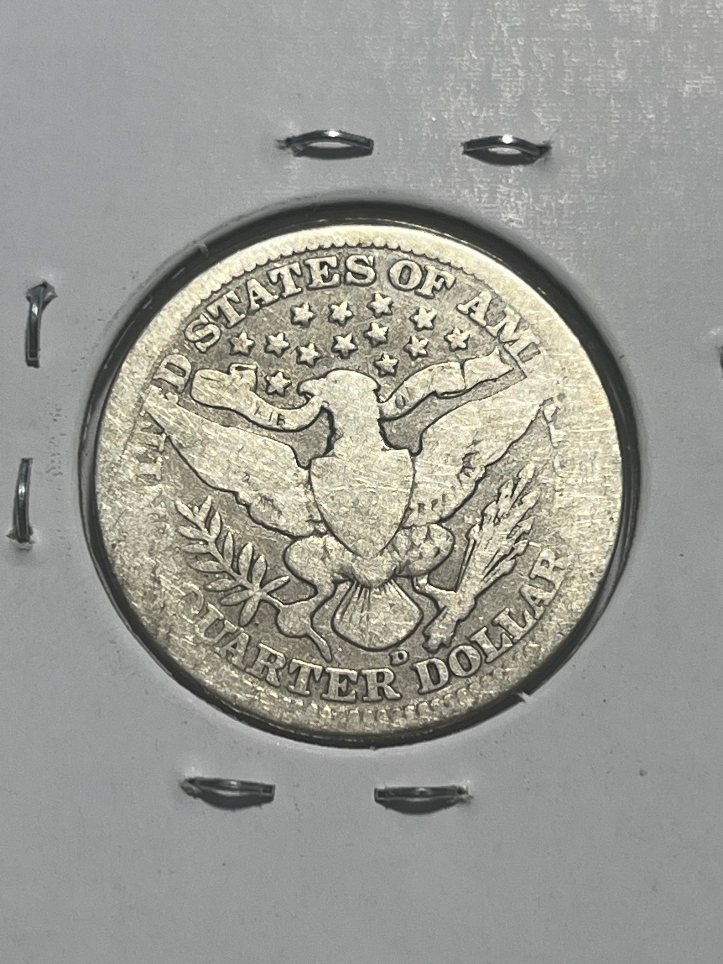 1913 D Barber Quarter