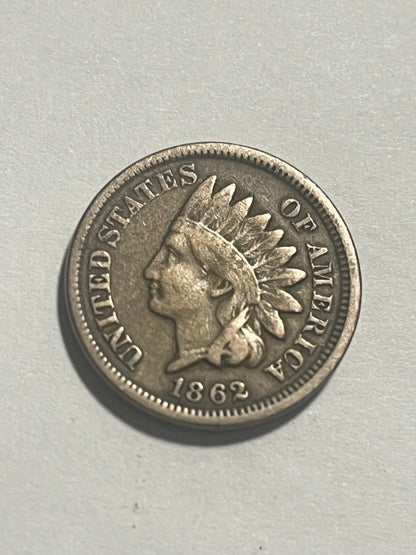 1862 Indian Head Cent