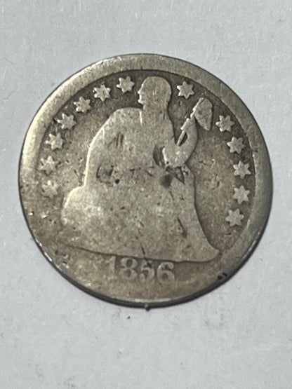 1856 Seated Liberty Dime