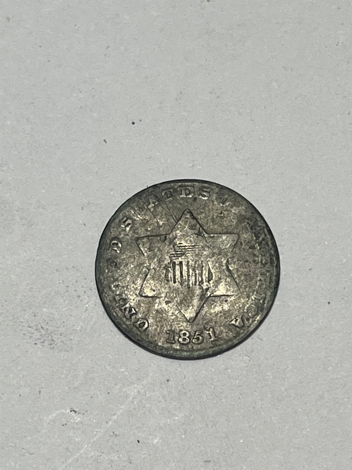 1851 3 Cent Silver