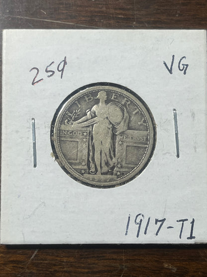 1917 Standing Liberty Quarter Type 1