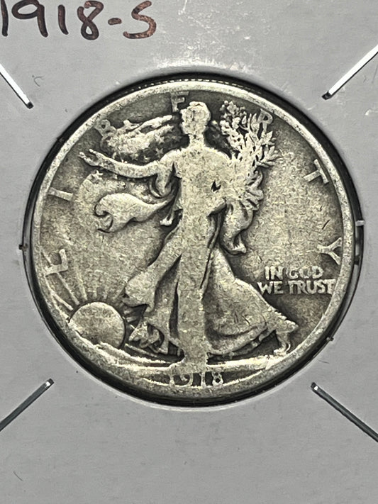 1918 - S Walking Liberty