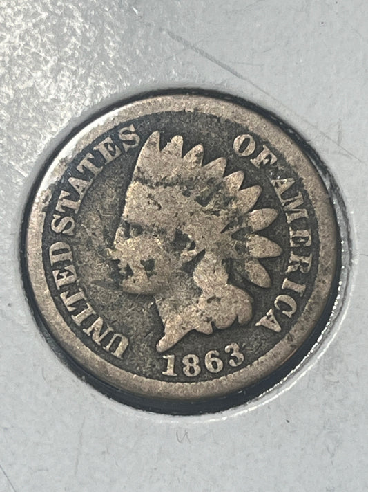 1863 Indian Head Cent