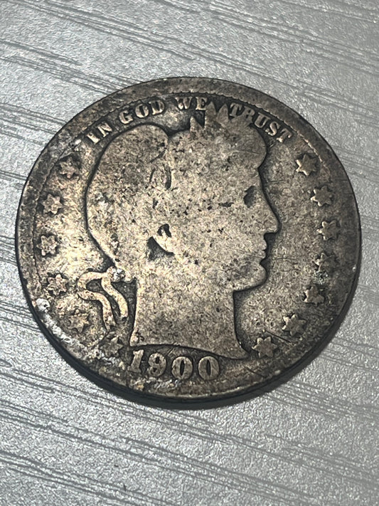 1900 O Barber Quarter